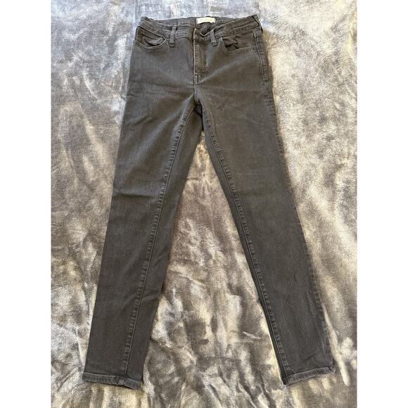 Madewell Roadtripper Jeans Womens Size 29 Skinny Mid Rise Stretch Denim Gray - Picture 11 of 12